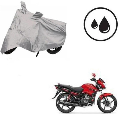 RPSENTTERPR Waterproof Two Wheeler Cover for Hero(Glamour FI, Silver)