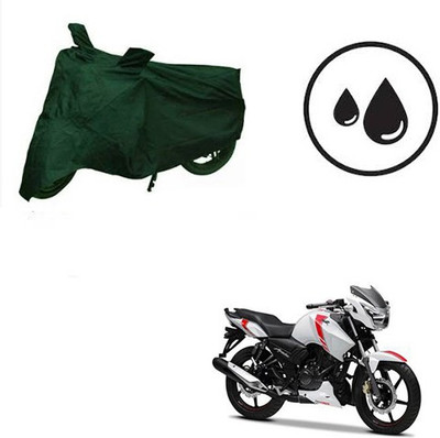 RPSENTTERPR Waterproof Two Wheeler Cover for TVS(Apache RTR 160, Green)