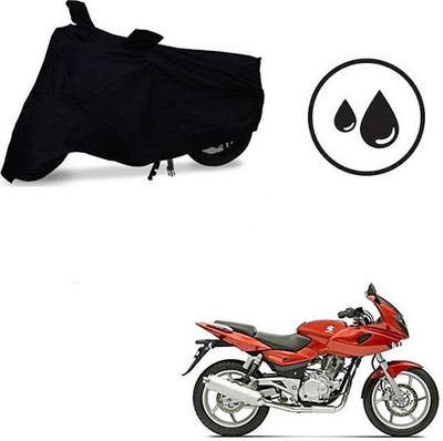 Atulit enterprises Waterproof Two Wheeler Cover for Bajaj(Pulsar 220 DTS-i, Black)