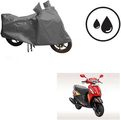Atulit enterprises Waterproof Two Wheeler Cover for Hero(Pleasure, Grey)