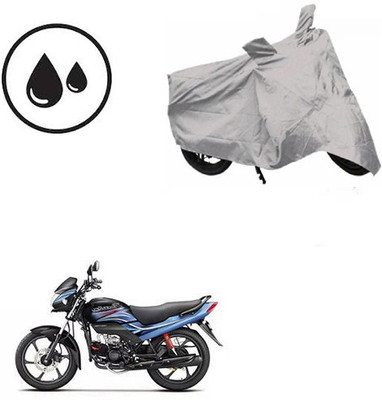 RPSENTTERPR Waterproof Two Wheeler Cover for Hero(Passion Plus, Silver)