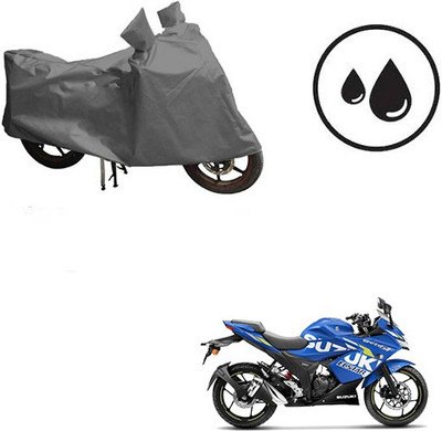 Atulit enterprises Waterproof Two Wheeler Cover for Suzuki(Gixxer SF, Grey)