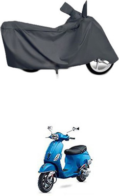Utkarsh Two Wheeler Cover for Universal For Bike(Vespa SXL, Grey)