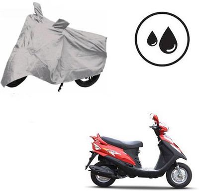RPSENTTERPR Waterproof Two Wheeler Cover for Mahindra(Flyte, Silver)