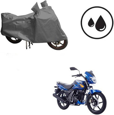 Atulit enterprises Waterproof Two Wheeler Cover for TVS(Flame SR125, Grey)