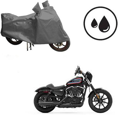 Atulit enterprises Waterproof Two Wheeler Cover for Harley Davidson(XL 1200, Grey)