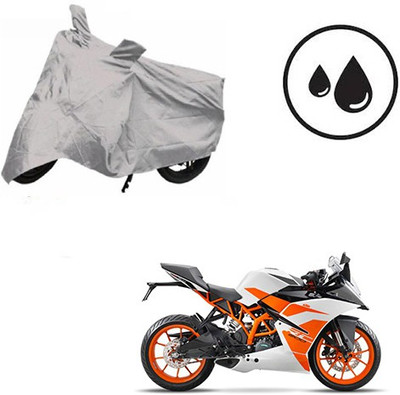 SRENTERPRISES Waterproof Two Wheeler Cover for KTM(Duke 200, Silver)