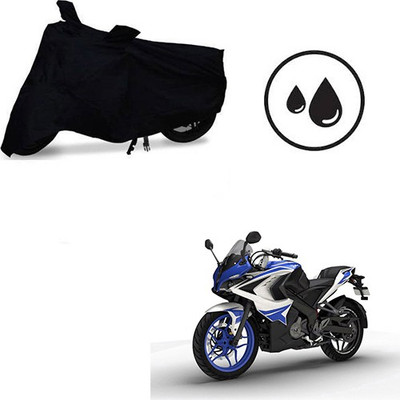 Atulit enterprises Waterproof Two Wheeler Cover for Bajaj(Pulsar RS 200, Black)