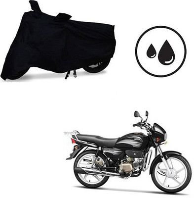 Atulit enterprises Waterproof Two Wheeler Cover for Hero(Splendor Plus, Black)