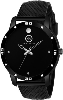 MontVitton Mesh Strap Black Dial Watch Shock Proof Water Resistant Latest Black...