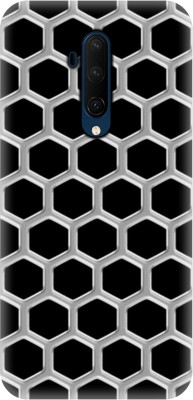 Smutty Back Cover for OnePlus 7T Pro - Honeycomb Print(Multicolor, Hard Case, Pack of: 1)