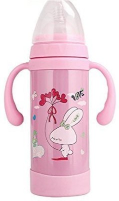 InEffable 220ml Thermal Insulation Stainless Steel Baby Feeding Bottle - 220 ml(Pink)