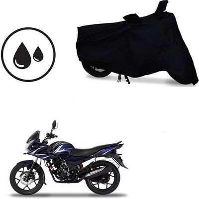 SRENTERPRISES Two Wheeler Cover for Bajaj(Discover 150 f, Black)