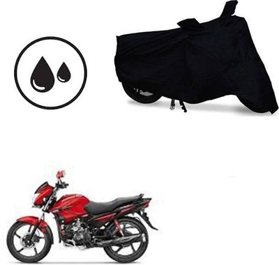 MMSSTAR Waterproof Two Wheeler Cover for Hero(Glamour FI, Black)
