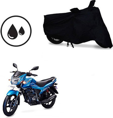 RPSENTTERPR Waterproof Two Wheeler Cover for TVS(Victor New, Black)