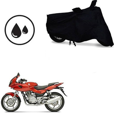 RPSENTTERPR Waterproof Two Wheeler Cover for Bajaj(Pulsar 220 DTS-i, Black)