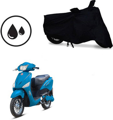 SRENTERPRISES Two Wheeler Cover for Hero(Electric Optima, Black)