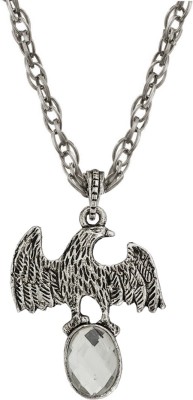 Shiv Jagdamba New Fashion Hiphop Rock Animal Eagle Necklaces Sterling Silver Metal, Crystal Pendant