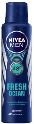 NIVEA Men Fresh Ocean 48h Deodorant Spray  -  For Men(150 ml)