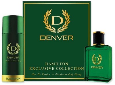 DENVER Hamilton Gift Set Perfume 60 ml & 165 ml Deodorant Spray  -  For Men(225 ml, Pack of 2)