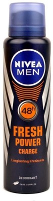 NIVEA 48hr Fresh Power Charge Deodorant Spray  -  For Men(150 ml)