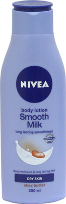 NIVEA Smooth Milk for Dry Skin with Shea Butter Body Lotion(200 ml)