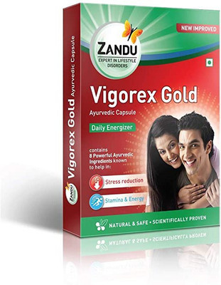 ZANDU Vigorex Gold for Improving Stamina and Energy (Pack of 3, 30Tab)(Pack of 3, 30 Tablets)