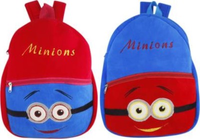 Marissa Fashionable Soft Material School Bag For Kids Plush Backpack Cartoon Toy | Children's Gifts Boy/Girl/Baby/ Decor School Bag For Kids(Age 2 to 6 Year) School Bag(Red, Blue, 5 L)