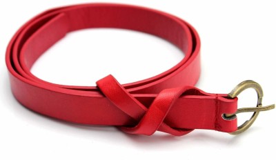 livisorb Women Casual Red Artificial Leather Belt