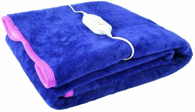 Sponty Home Solid Single Electric Blanket for  Heavy Winter(Microfiber, Blue)