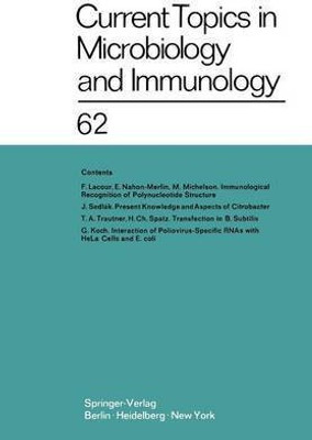 Current Topics in Microbiology and Immunology / Ergebnisse der Mikrobiologie und Immunitaetsforschung(English, Paperback, Arber W.)