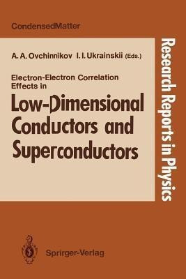 Electron-Electron Correlation Effects in Low-Dimensional Conductors and Superconductors(English, Paperback, unknown)