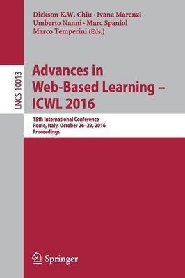 Advances in Web-Based Learning - ICWL 2016(English, Paperback, unknown)