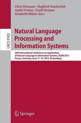 Natural Language Processing and Information Systems(English, Paperback, unknown)