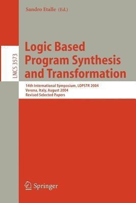 Logic Based Program Synthesis and Transformation(English, Paperback, unknown)