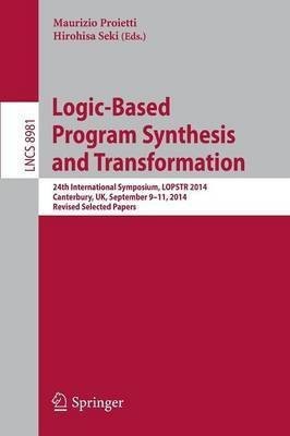 Logic-Based Program Synthesis and Transformation(English, Paperback, unknown)