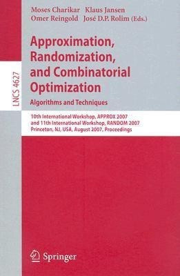Approximation, Randomization, and Combinatorial Optimization. Algorithms and Techniques(English, Paperback, unknown)
