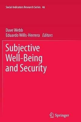 Subjective Well-Being and Security(English, Paperback, unknown)