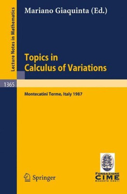 Topics in Calculus of Variations(English, Paperback, unknown)