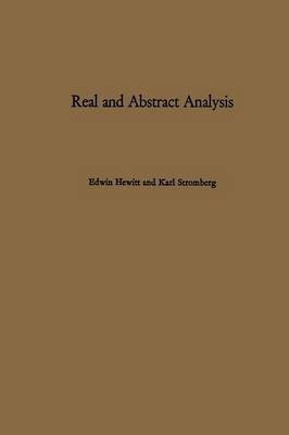 Real and Abstract Analysis(English, Paperback, Hewitt E.)