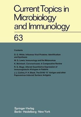 Current Topics in Microbiology and Immunology / Ergebnisse der Mikrobiologie und Immunitaetsforschung(English, Paperback, Arber W.)