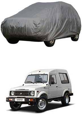 Coverit Car Cover For Maruti Suzuki Gypsy (Without Mirror Pockets)(Grey)