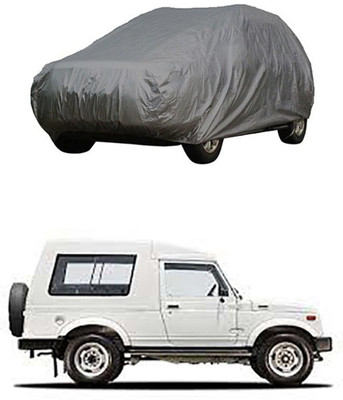 Coverit Car Cover For Maruti Suzuki Gypsy King (Without Mirror Pockets)(Grey)