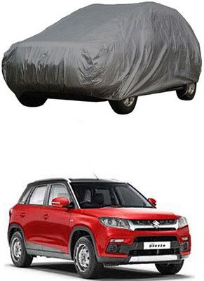 Toy Ville Car Cover For Maruti Suzuki Vitara Brezza (Without Mirror Pockets)(Grey)