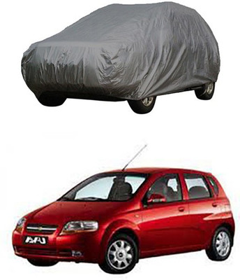 Coverit Car Cover For Chevrolet Aveo Uva (Without Mirror Pockets)(Grey)