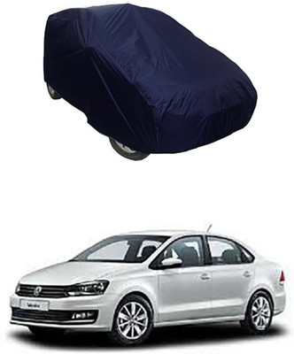 Coverit Car Cover For Volkswagen Vento (Without Mirror Pockets)(Blue)