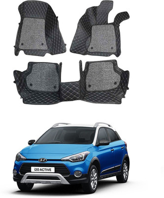 arneja trading company Leatherite 7D Mat For  Hyundai i20 Active(Black)