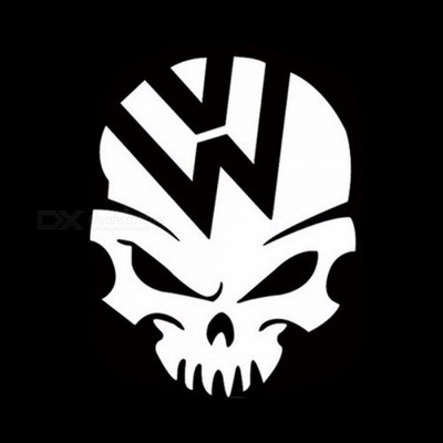 Helsov Sticker & Decal for Car & Bike(White)