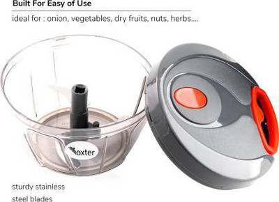 h&d craft pack of 1 Mini Handy and Compact Chopper with VC0ED 3 Blades for Effortlessly Chopping Vegetable & Fruit Chopper(1)