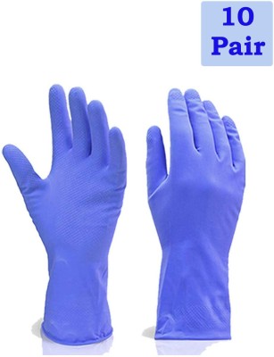Frontier RBGIIT Dish clothing kithcne Platform Cleaning Gloves 10 Pair Wet and Dry Disposable Glove Set(Free Size Pack of 20)